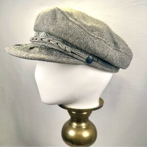 Vintage Agean, grey wool blend, size 58-7.25 Greek Fisherman’s Cap